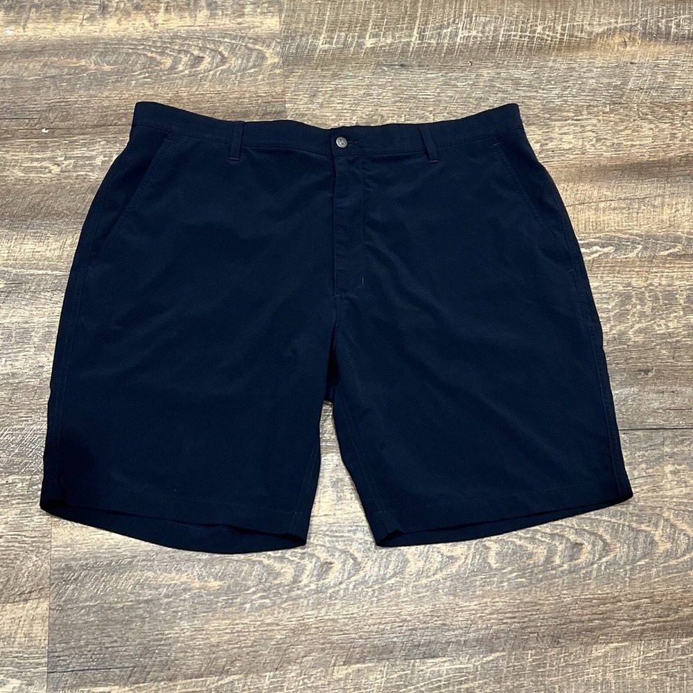 FJ FootJoy Men's Lightweight‎ 9" Shorts Size 40 Navy Polyester Spandex